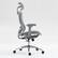 Alt View 3. GOODSILO - Ergonomic Mesh Office Chair with Adjustable Lumbar Support & 3D Armrests - Grey.
