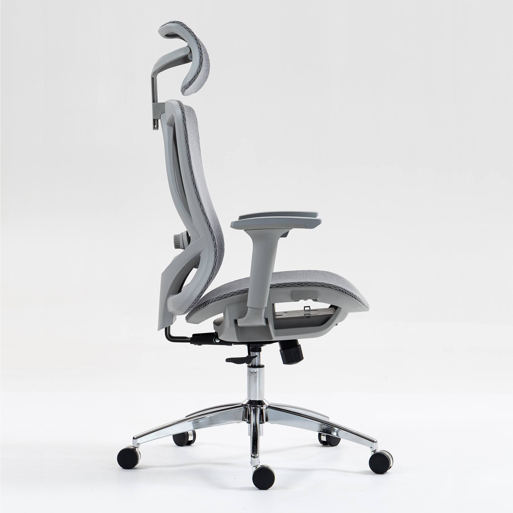 Alt View 10. Ecooso - High-Back Mesh Ergonomic Office Chair with Adjustable Headrest, Armrests and Lumbar Support - Black.