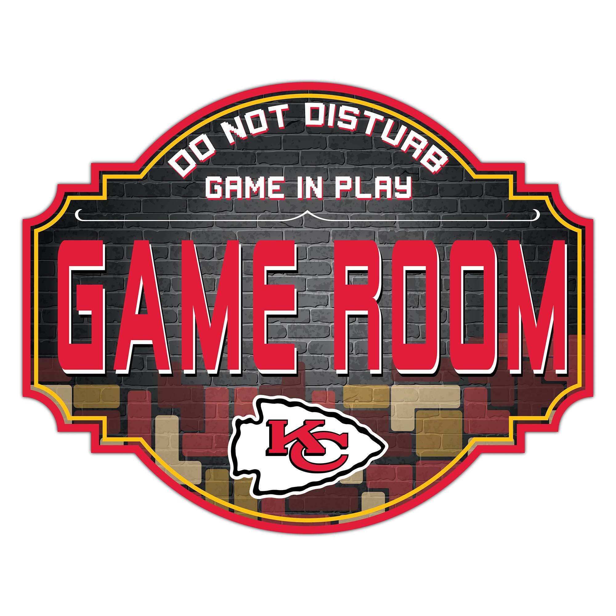 Kansas City Chiefs 12'' Game Room Tavern Sign
