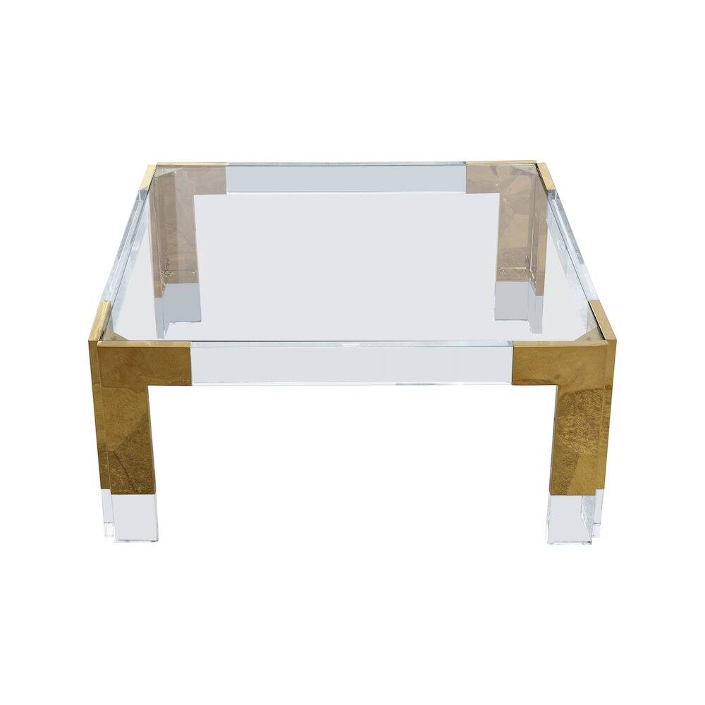 Alt View 2. Meridian Furniture - Casper Coffee Table - Gold.