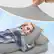 Alt View 3. wowmax - Side Sleeper Pillow - H-Shaped Neck/Shoulder Support w/ Arm Hole & Removable Cover (Grey) - Gray.