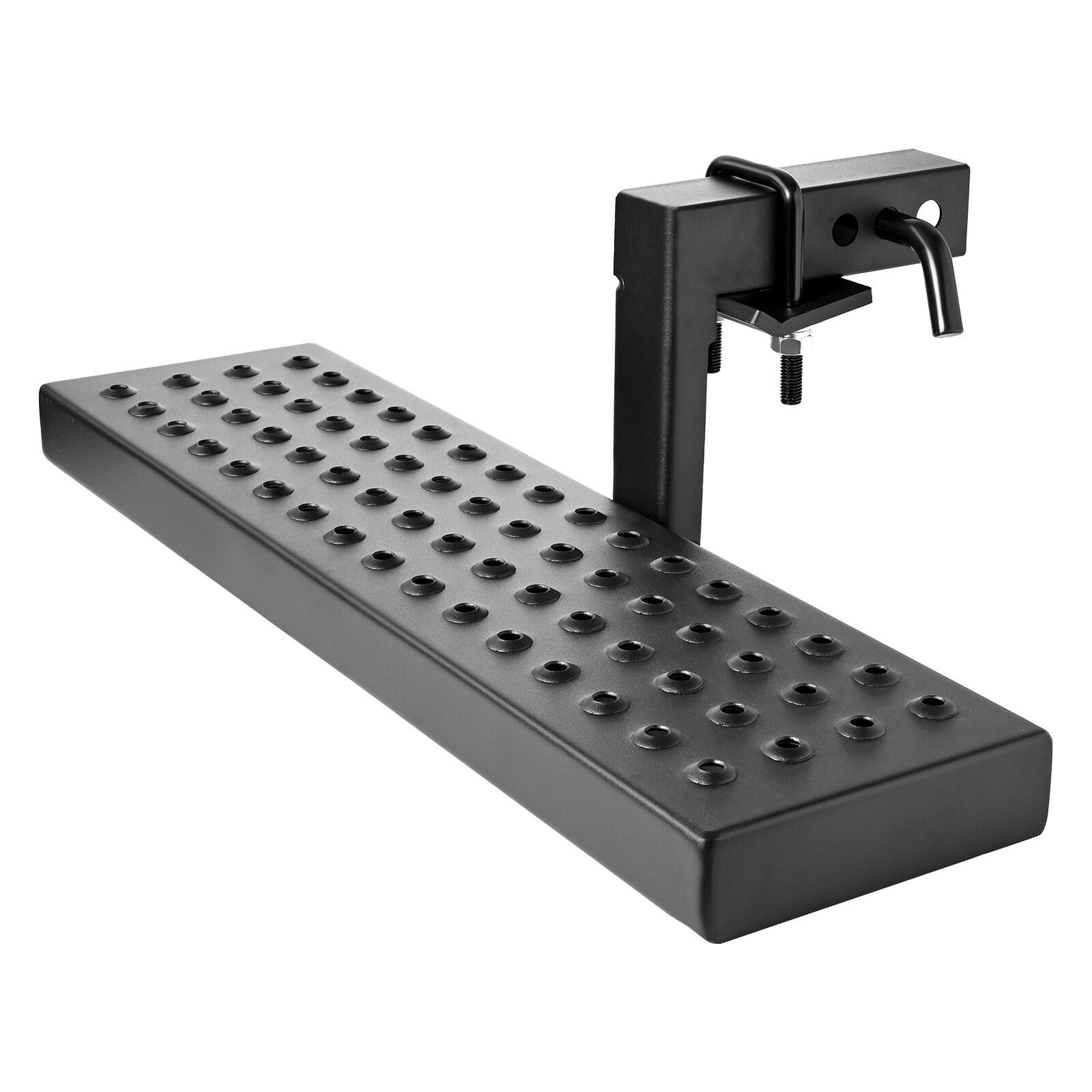 Alt View 5. VEVOR - Hitch Step for 2 Inch Receiver, Universal Rear Bumper Guard Protector with 350 LBS Load Capacity, Wide & Non-Slip Tow - Black.