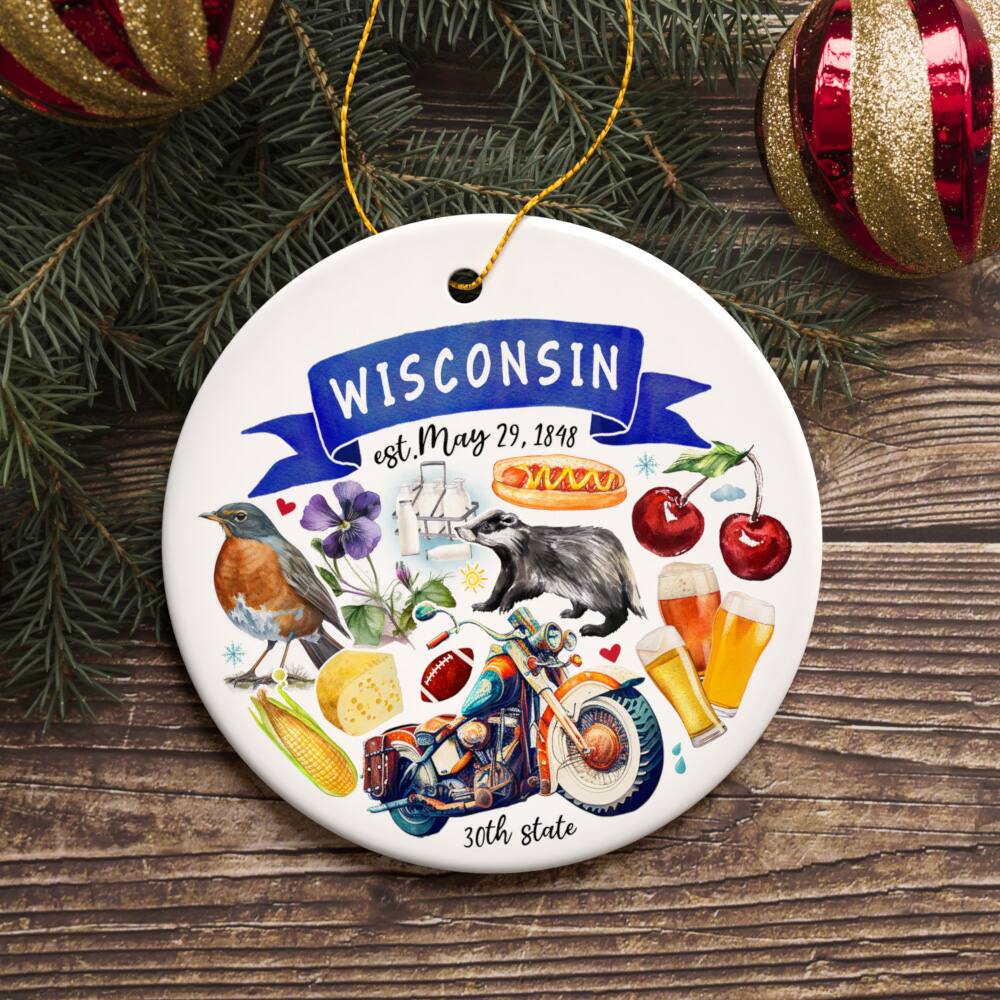 WISCONSIN  
est. May 29, 1848  
30th state