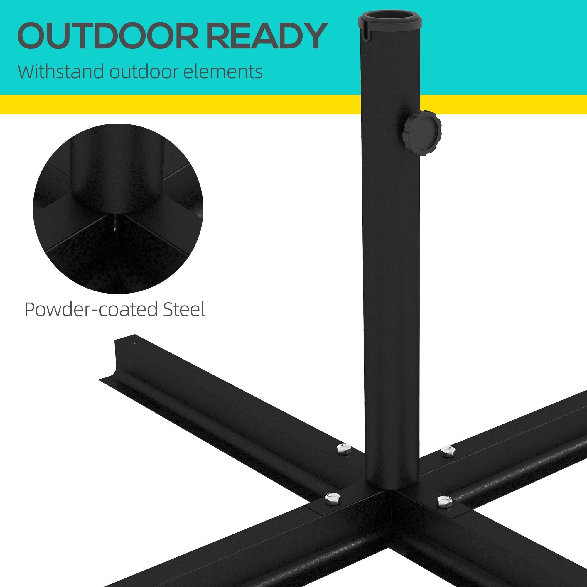 OUTDOOR READY  
Withstand outdoor elements  

Powder-coated Steel