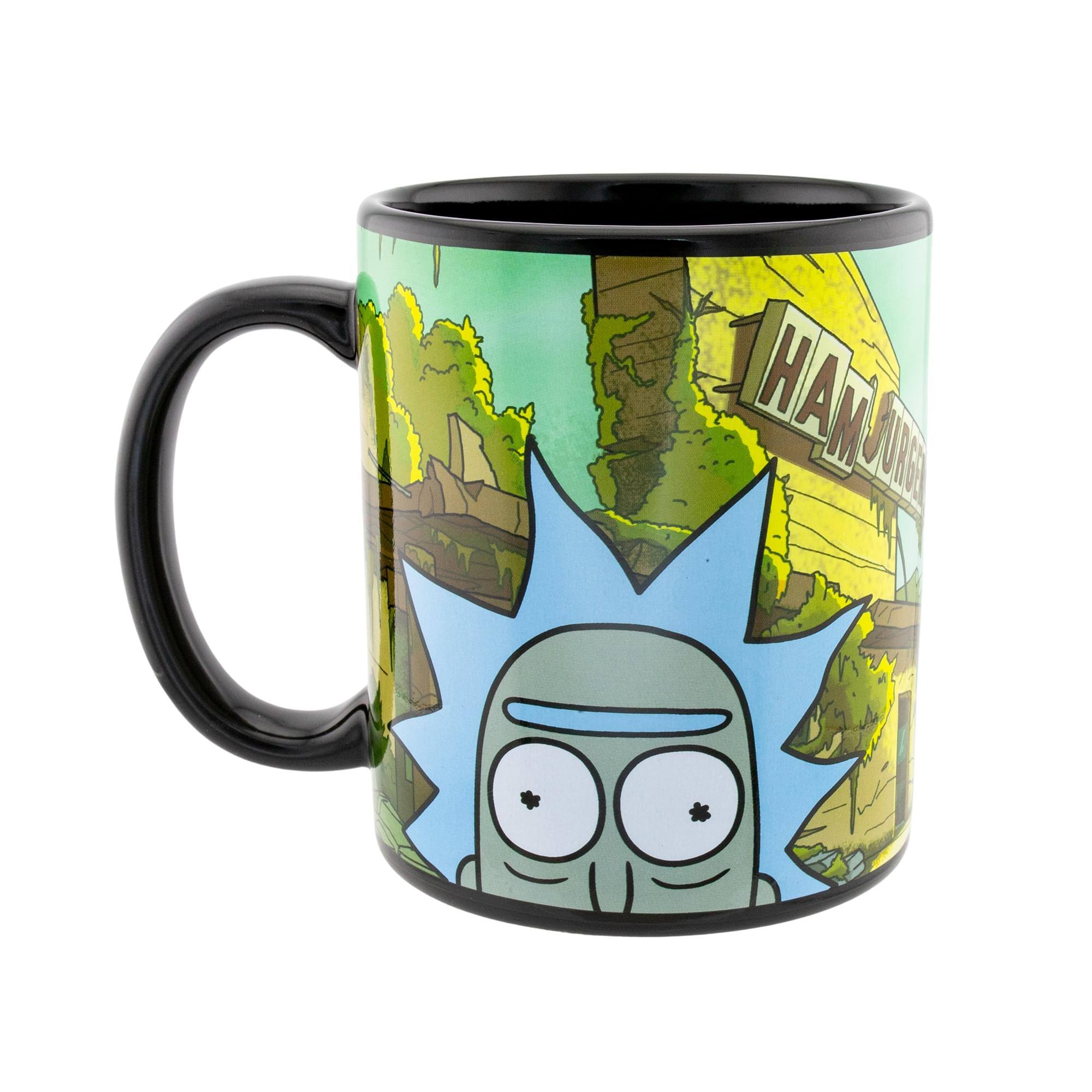 Just Funky - Rick and Morty Post-Apocolyptic 20 Ounce Coffee Mug - Black