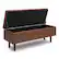Alt View 11. Simpli Home - Shay Mid Century Rectangular Storage Ottoman - Distressed Saddle Brown.