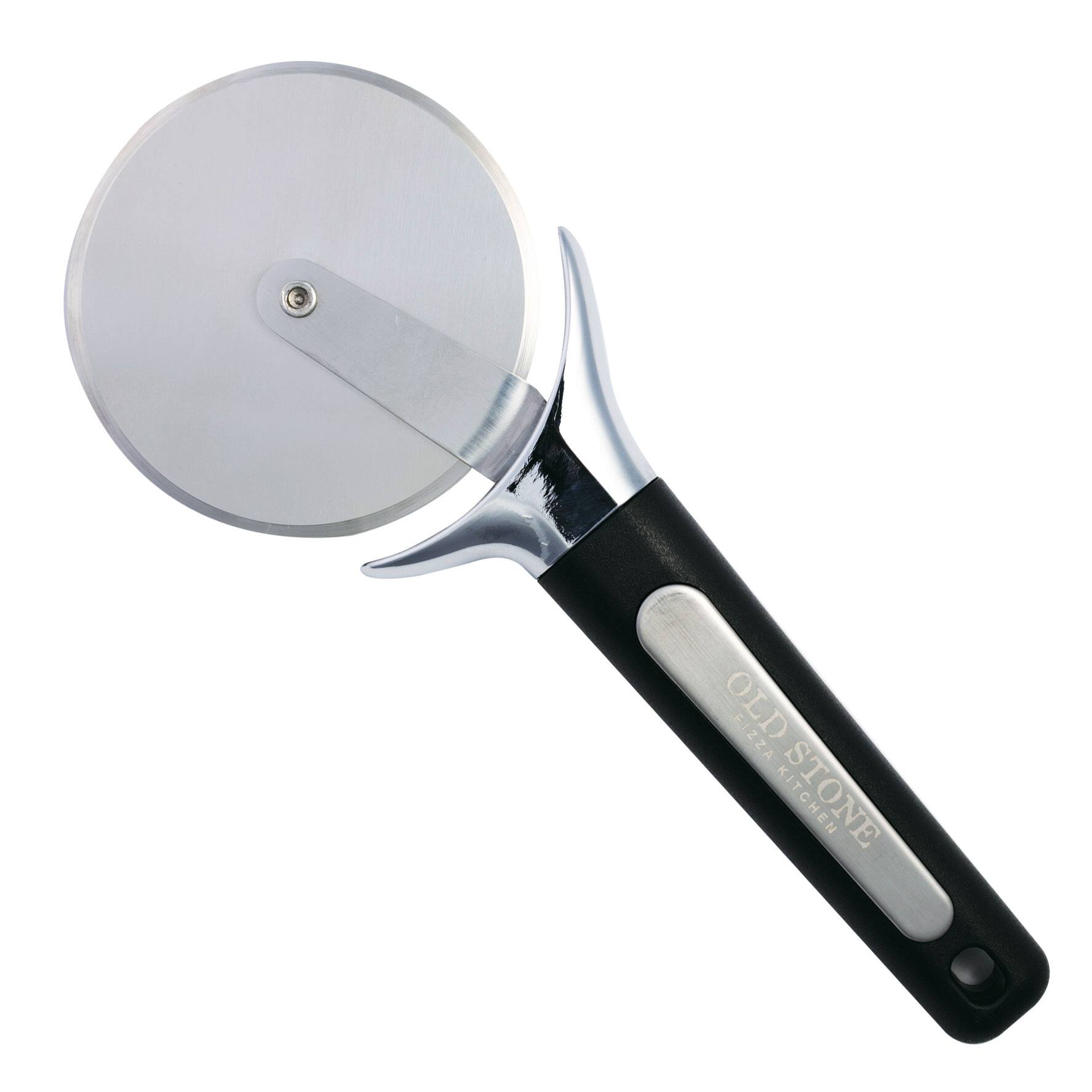 Escali - Old Stone Premium Pizza Cutter, 3.5" Cutting Wheel - Black/Silver