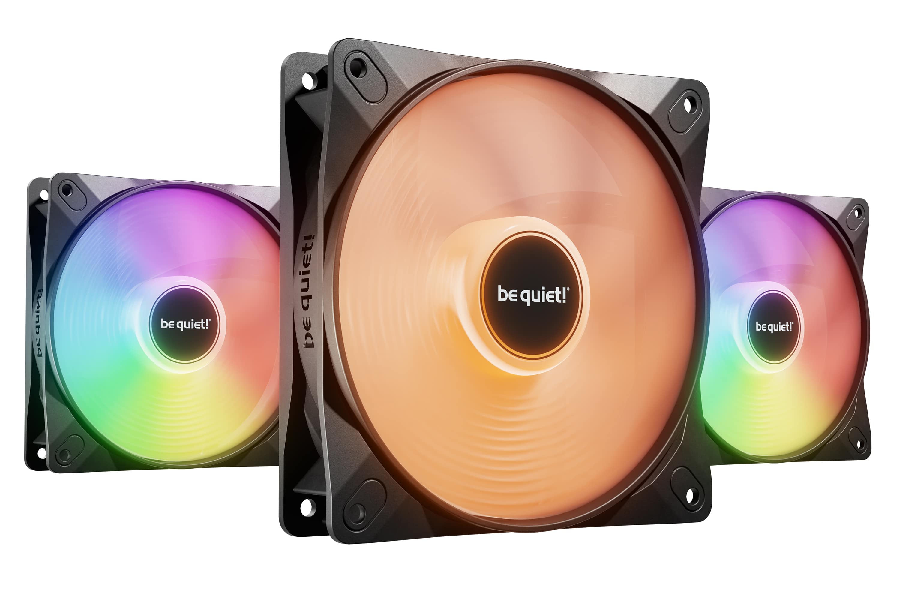 be quiet! - Light Wings LX 120mm PWM High-Speed Fan 3-Pack - Black