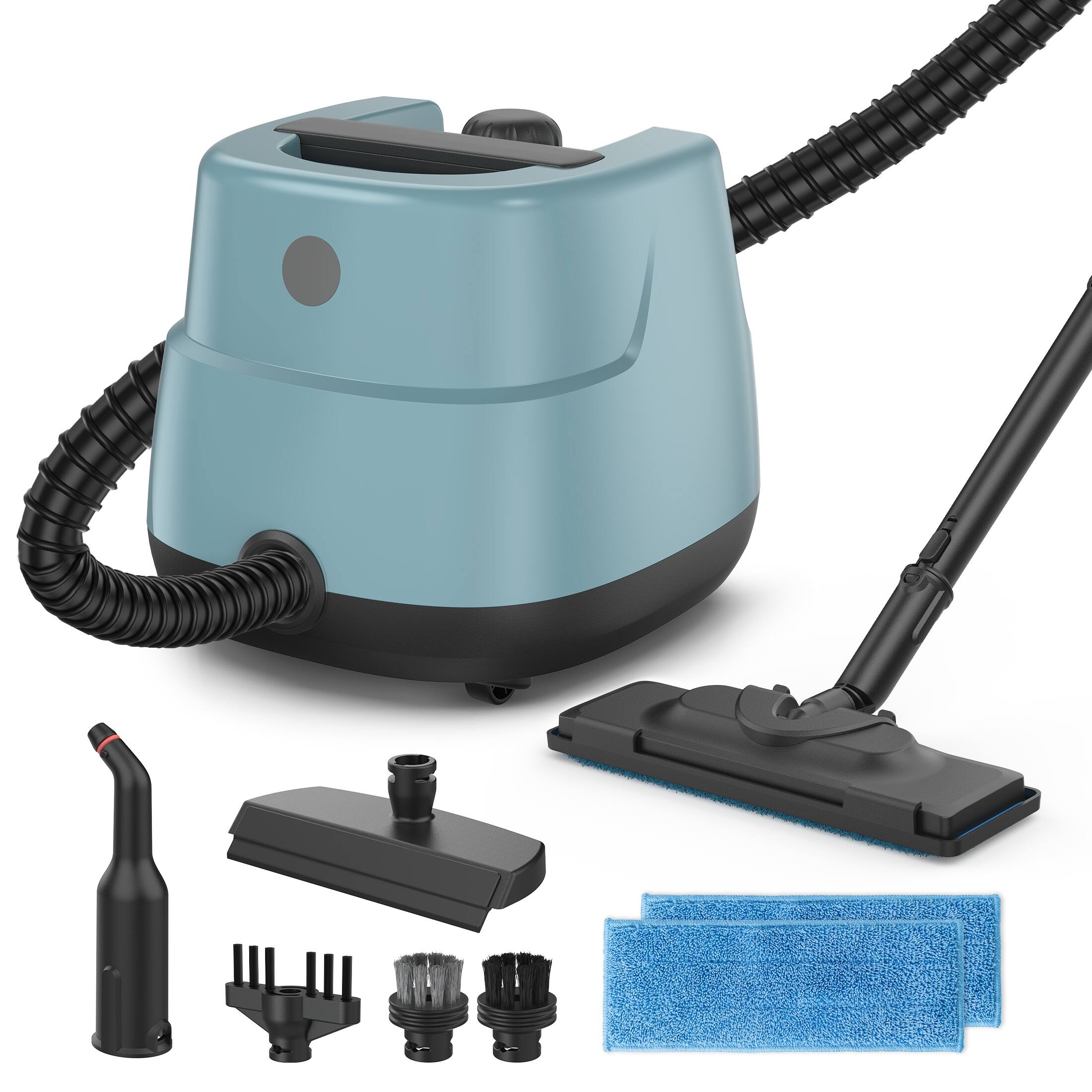 Front. INSE - G2 Powerful Steam Cleaner – 230°F Max Temp, 1L Water Tank, 30-Min Continuous Steam, for Kitchen, Bathroom, Floors - Blue.