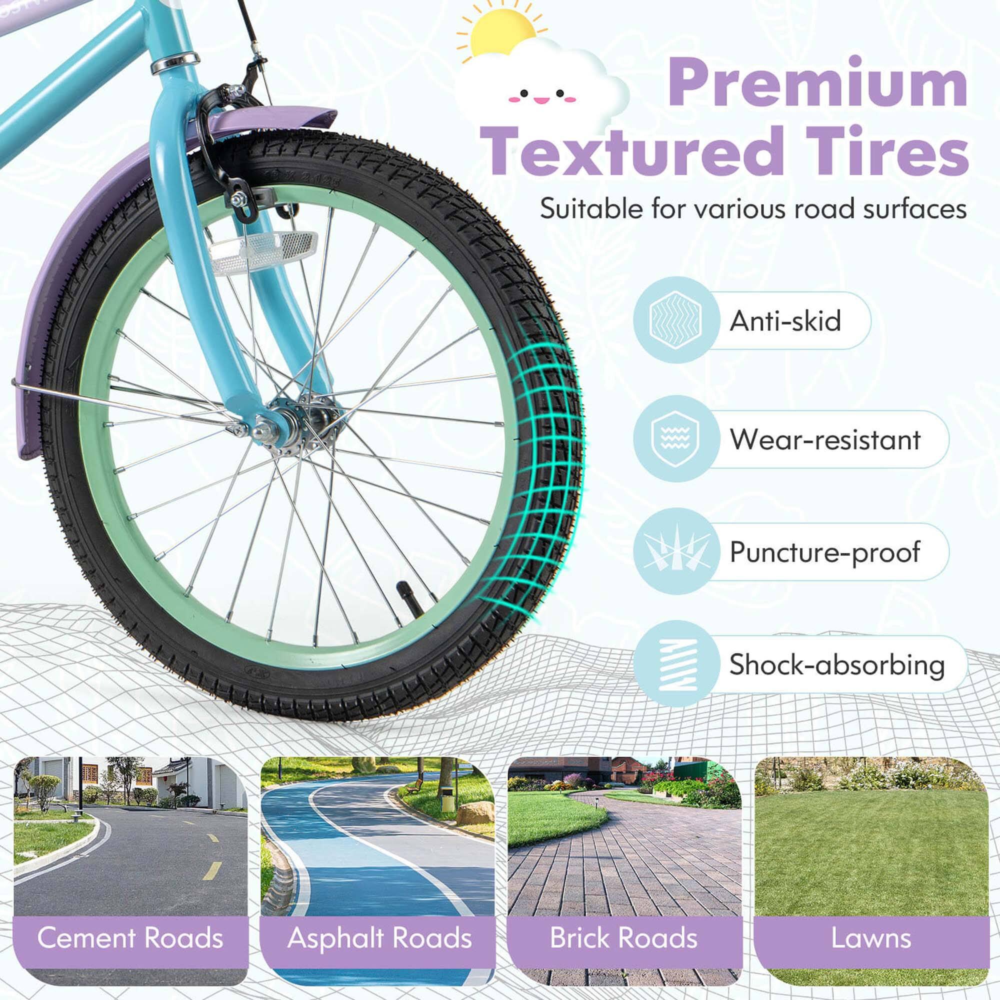 Premium Textured Tires  
Suitable for various road surfaces  

- Anti-skid  
- Wear-resistant  
- Puncture-proof  
- Shock-absorbing  

Cement Roads  
Asphalt Roads  
Brick Roads  
Lawns