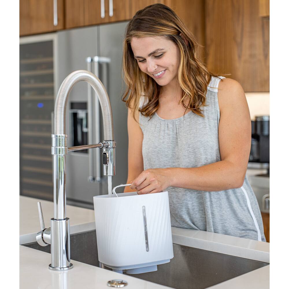 Alt View 6. Miko - Miko Myst Ultrasonic Humidifier with Cool and Warm Mist – 540 sq. ft. Coverage – White - White.