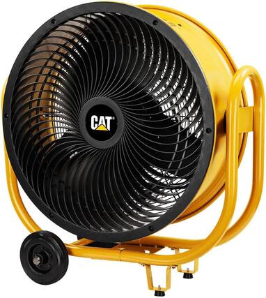 Front. Caterpillar - Caterpillar CF-HVD-24AC-YW 24" High-Velocity Industrial Fan - 6500 CFM, 3-Speed, 360° Tilt (Yellow, 3-in-1).