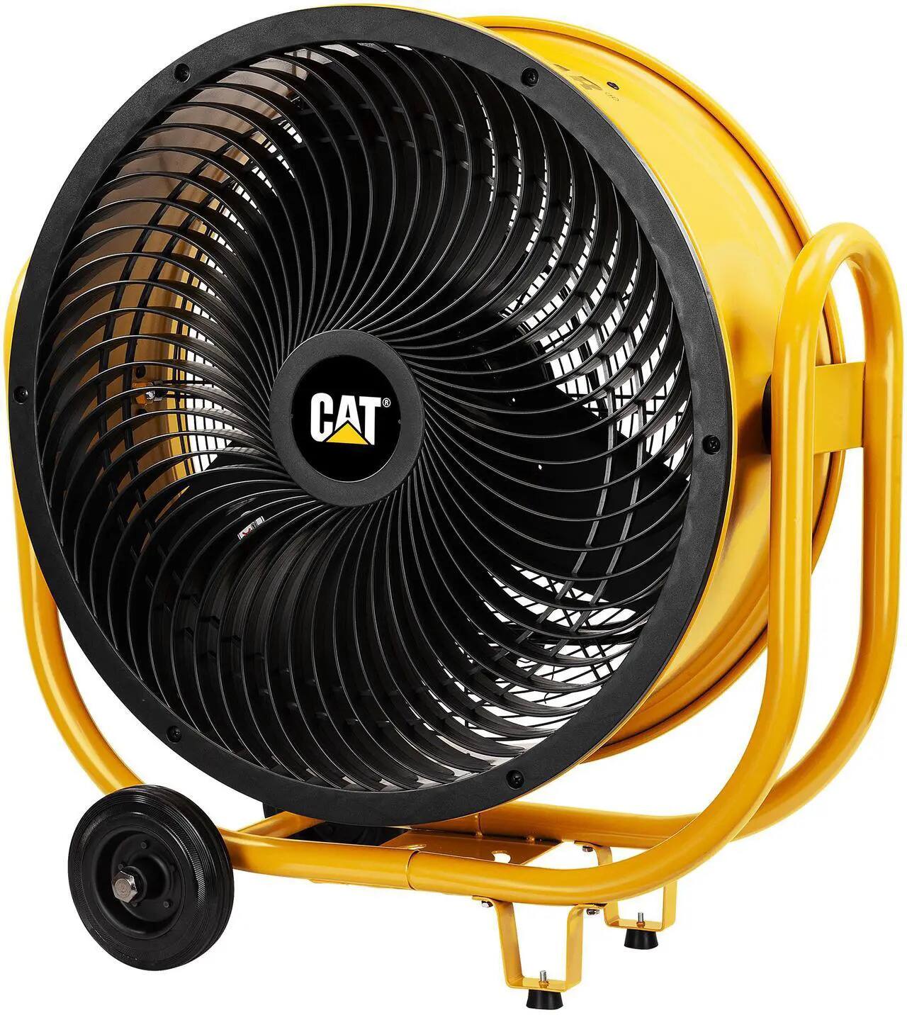 Front. Caterpillar - Caterpillar CF-HVD-24AC-YW 24" High-Velocity Industrial Fan - 6500 CFM, 3-Speed, 360° Tilt (Yellow, 3-in-1).