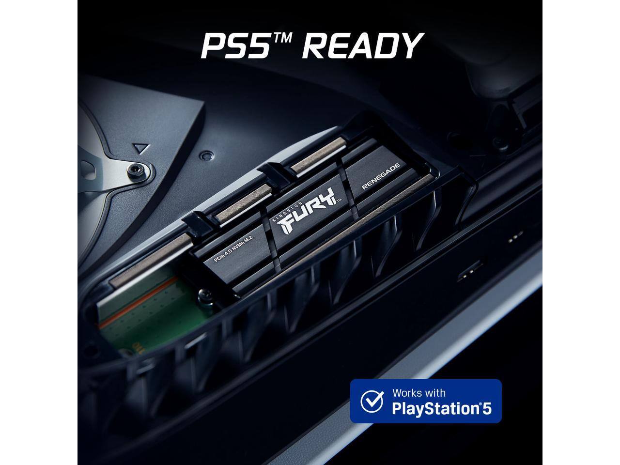 PS5™ READY

Kingston Fury™ Renegade M.2 NVMe PCIe 4.0

Works with PlayStation 5