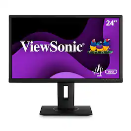 ViewSonic - Refurbished Excellent - VG2240 22" 1080p Ergonomic 40-Degree Tilt Monitor HDMI, DP (CR) - Black