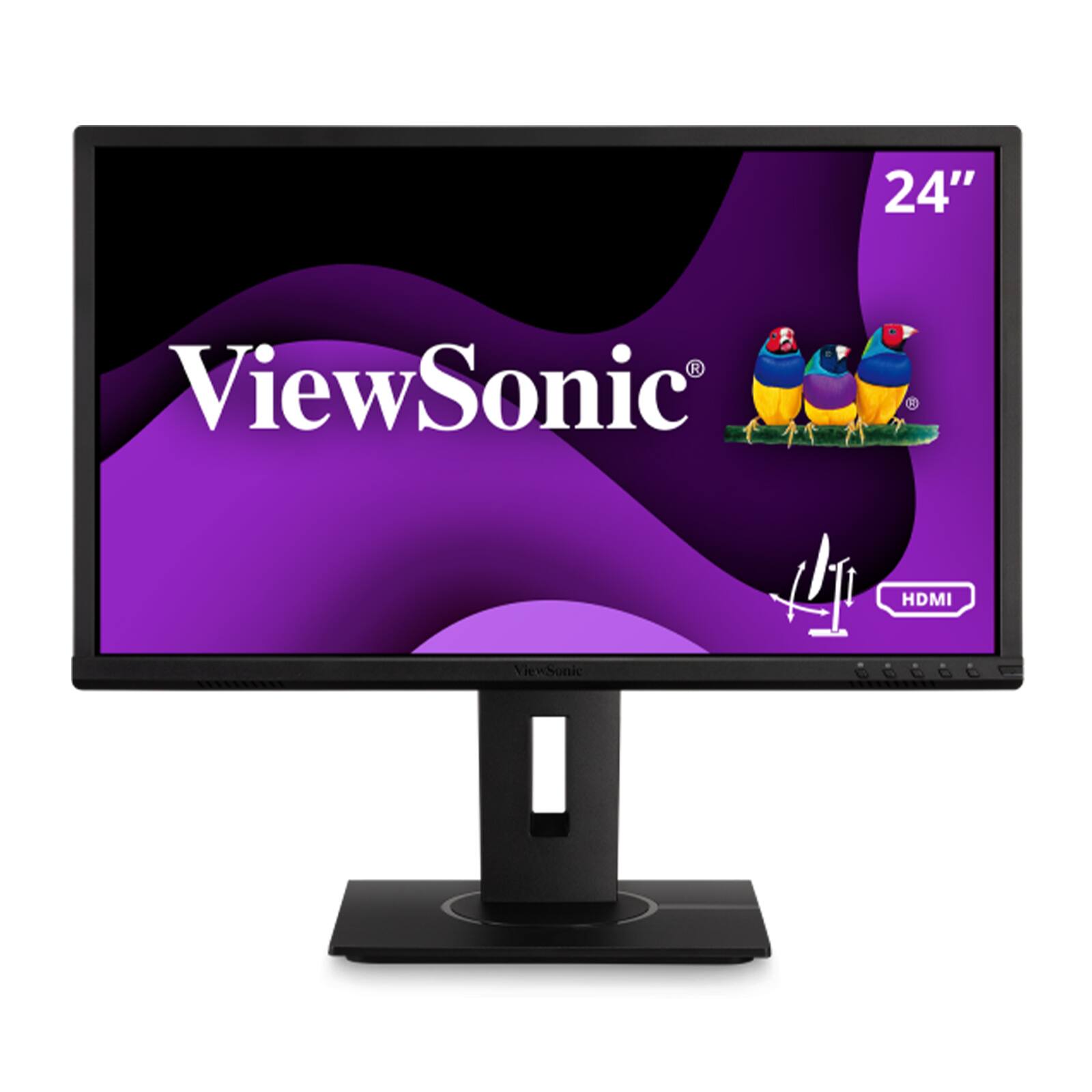 ViewSonic - Refurbished Excellent - VG2240 22" 1080p Ergonomic 40-Degree Tilt Monitor HDMI, DP (CR) - Black