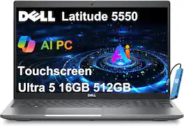 Dell - Latitude 5550 15.6" FHD Laptop - AI PC - Intel Core Ultra 5 - 16GB DDR5 RAM - 512GB SSD - Thunderbolt 4 - Win 11 Pro - Gray