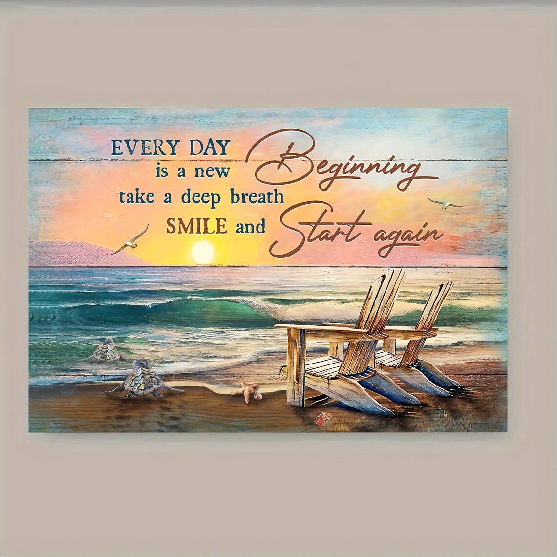 EVERY DAY is a new Beginning  
take a deep breath  
SMILE and Start again