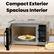 Compact Exterior Spacious Interior
14.5 inches
20.1 inches
11.9 inches