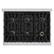 Alt View 2. ZLINE - ZLINE 36 in. 5.2 cu. ft. Freestanding Select Gas Range w/ 6 Burner Cooktop & Convection Oven w/ Black Matte Door - Stainless Steel.