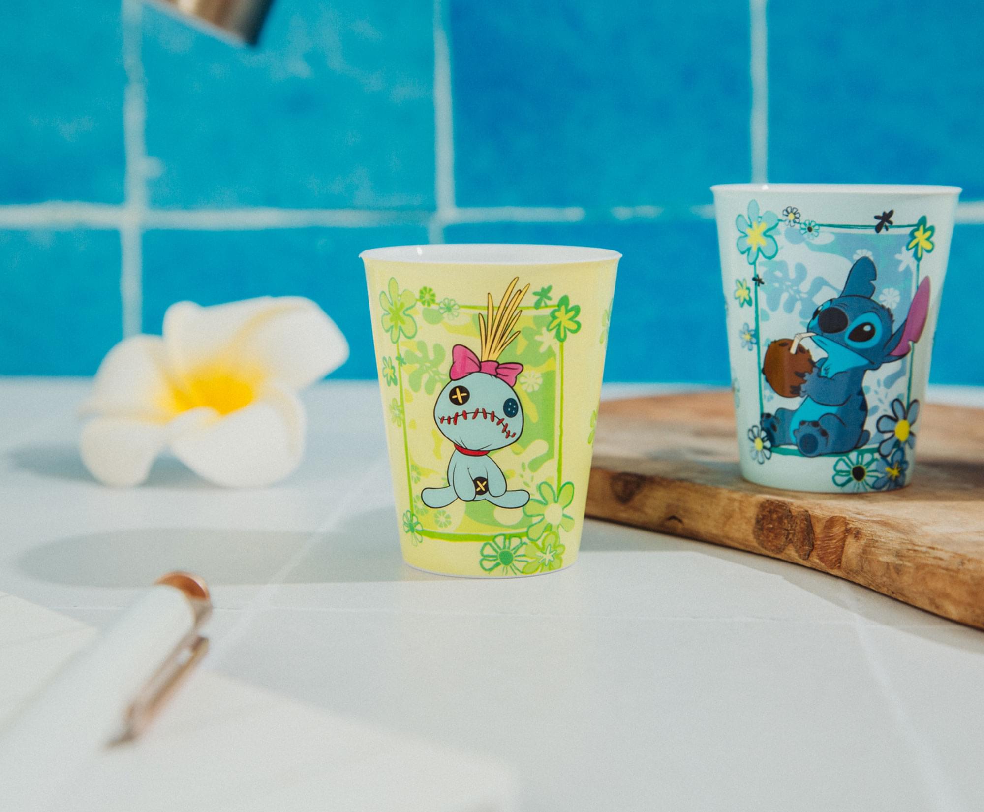 Alt View 10. Silver Buffalo - Disney Lilo & Stitch Tropical 2-Ounce Plastic Mini Cups | Set of 4 - Blue.