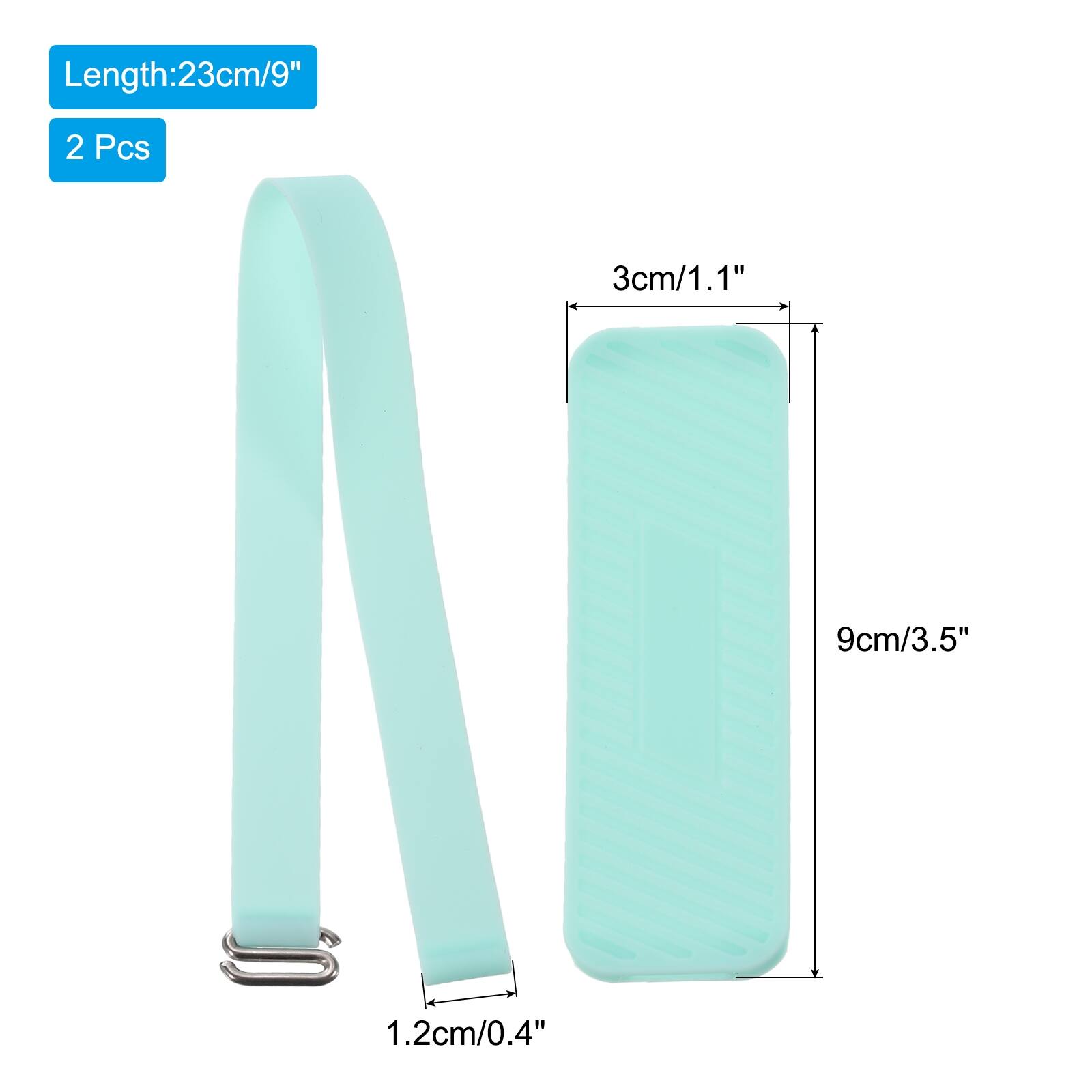 Length: 23cm/9"
2 Pcs
3cm/1.1"
9cm/3.5"
1.2cm/0.4"