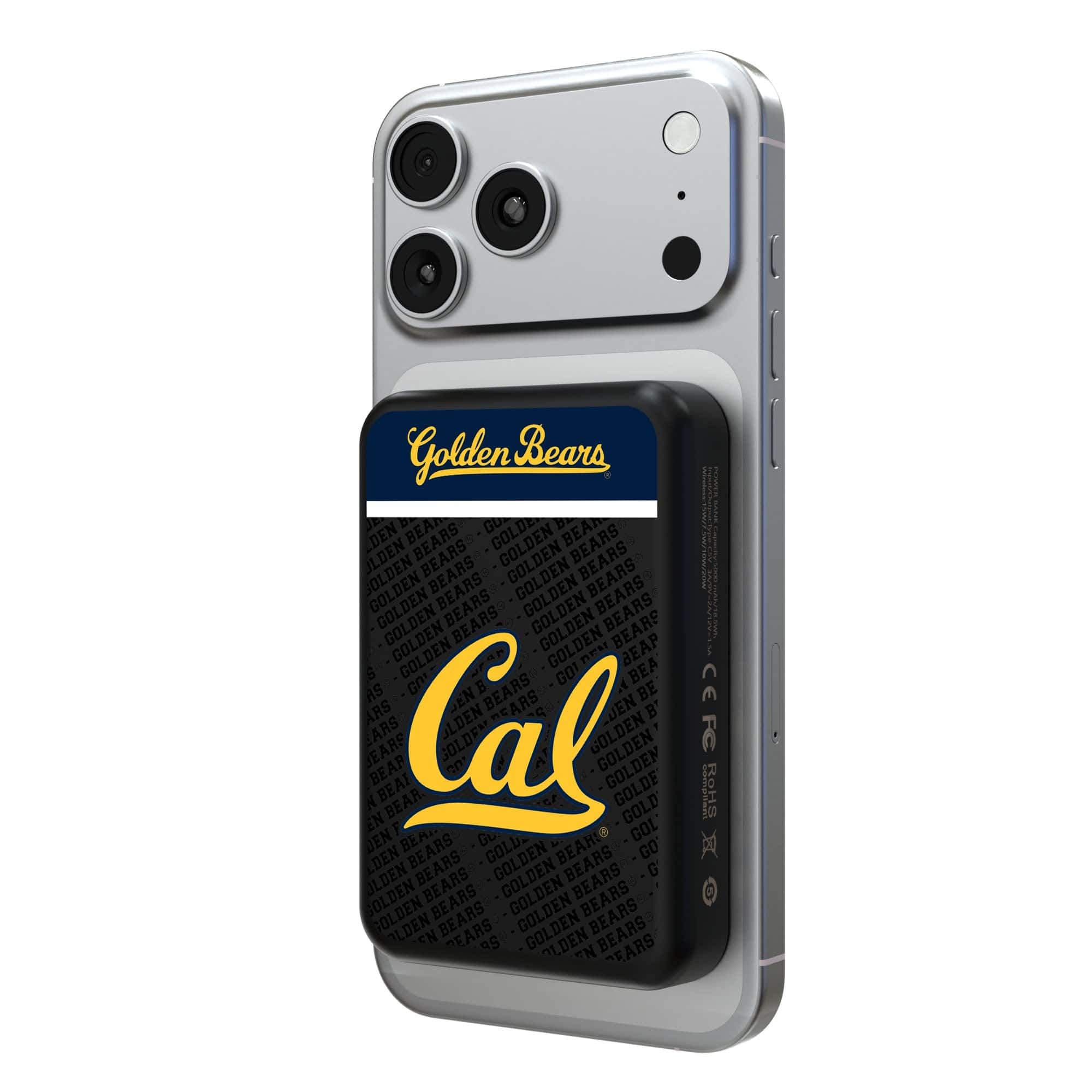 Keyscaper - Cal Bears Endzone Plus Wireless Power Bank - Multicolor