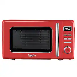 TOTAL Chef - Retro Microwave Oven | 700W | 0.7 Cu Ft - Red