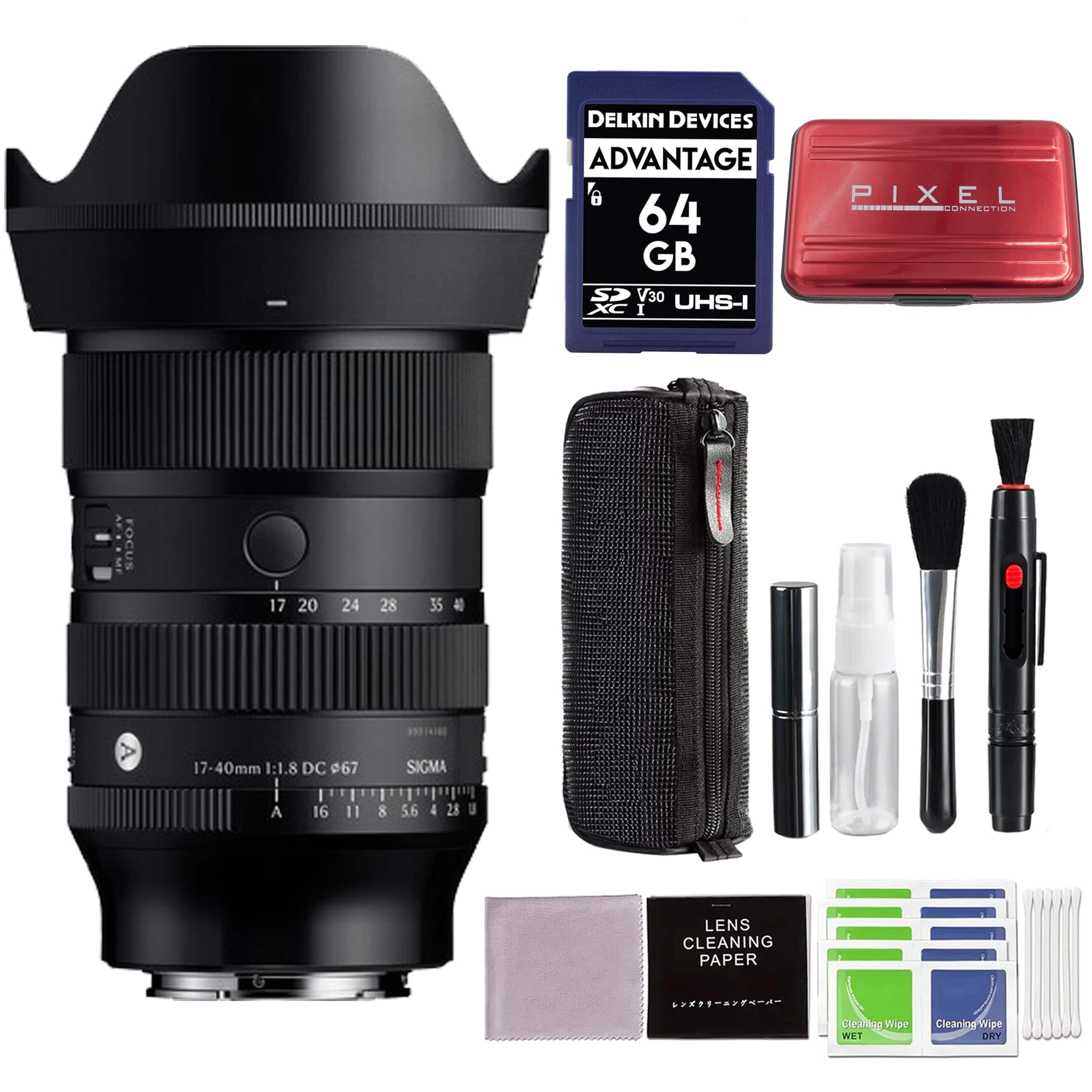 Sigma - 17-40mm f/1.8 DC Art Lens for Sony E Mount with Advanced Accessory and Travel Bundle | 214965 | 17-40mm Sony Lens price history on PriceWatchPro