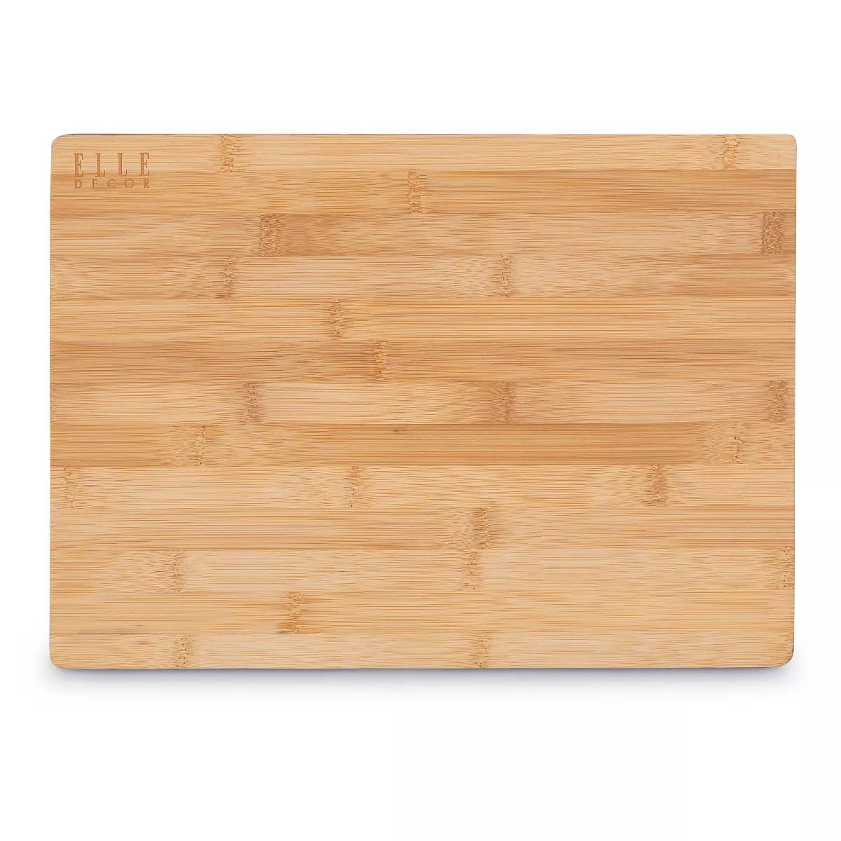 Elle Decor - 11x15.25 Bamboo Cutting Board, Tan Durable and Stylish, Reversible Chopping Board - Brown