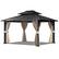 Front. U-HOMY - Anti-Rust Iron Hardtop Gazebo | All-Weather Enclosed Sun Shelter - 10' x 12'.