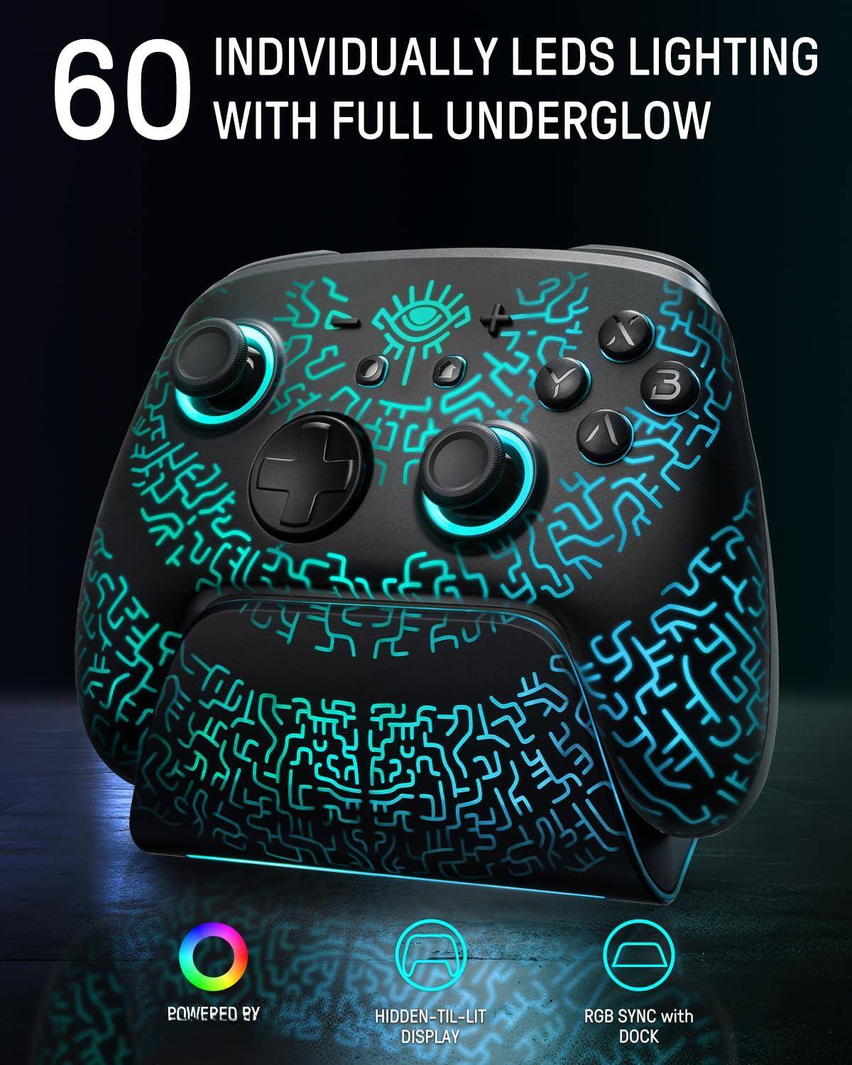 60 INDIVIDUALLY LEDS LIGHTING WITH FULL UNDERGLOW

POWERED BY HIDDEN-TIL-LIT DISPLAY

RGB SYNC with DOCK