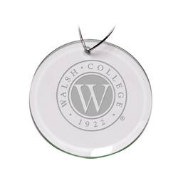 Jardine - Walsh College 3'' Glass Round Ornament - Multicolor