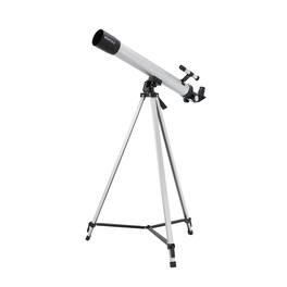 Vivitar - 60x/120x Refractor Telescope with Adjustable Full Size Tripod - Silver