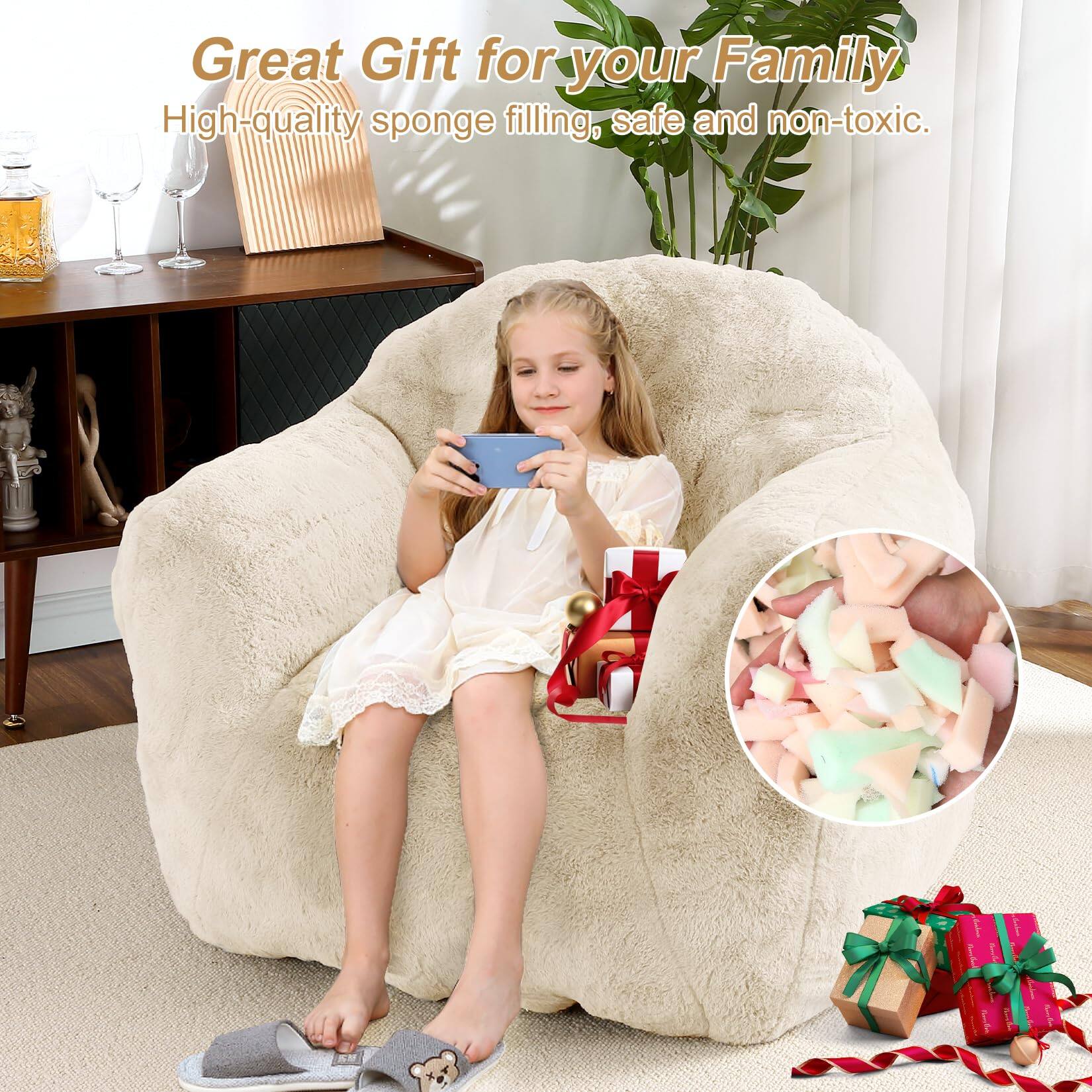 Great Gift for your Family  
High-quality sponge filling, safe and non-toxic.