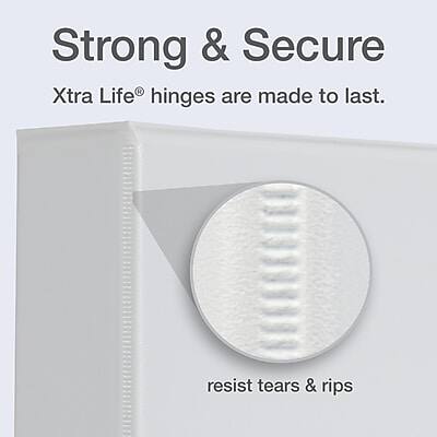 Strong & Secure  
Xtra Life® hinges are made to last.  
resist tears & rips