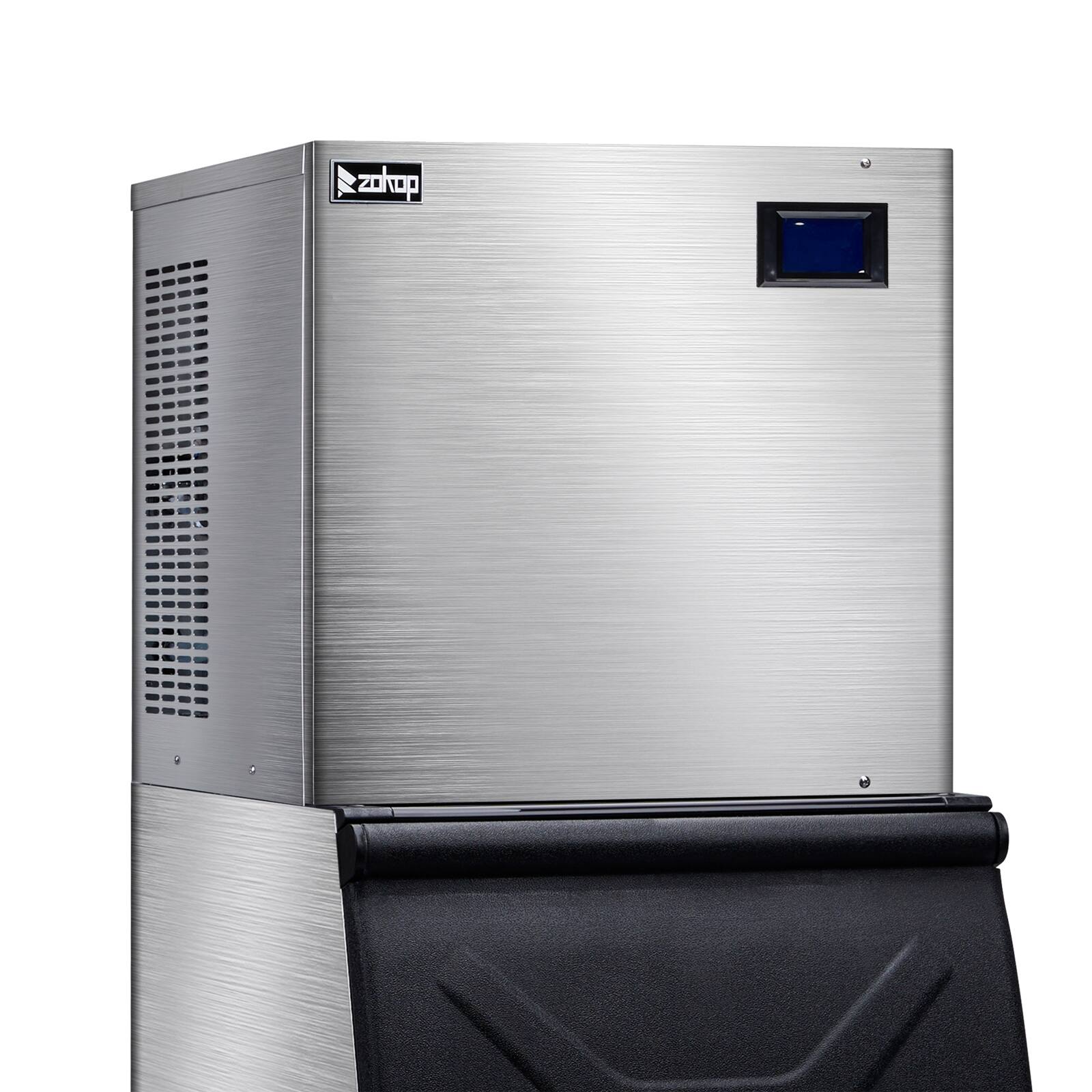 Alt View 9. Winado - Commercial Ice Maker Machine, 550lbs/24H Production, 265lbs Storage Bin, Industrial Ice Machine, Stainless Steel Ice - Silver.