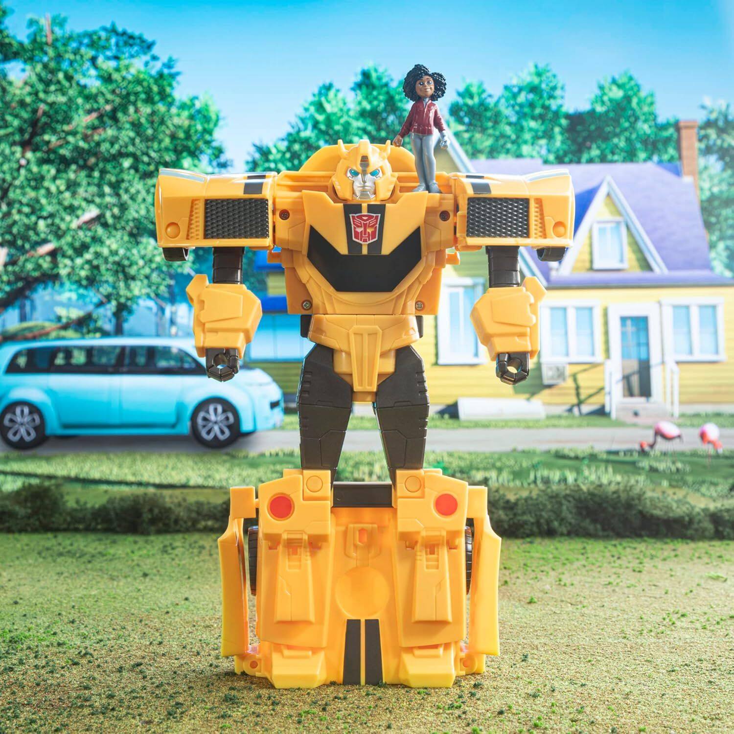 Alt View 4. Transformers - Transformers Toys EarthSpark Spin Changer Bumblebee 8-Inch Action Figure with.