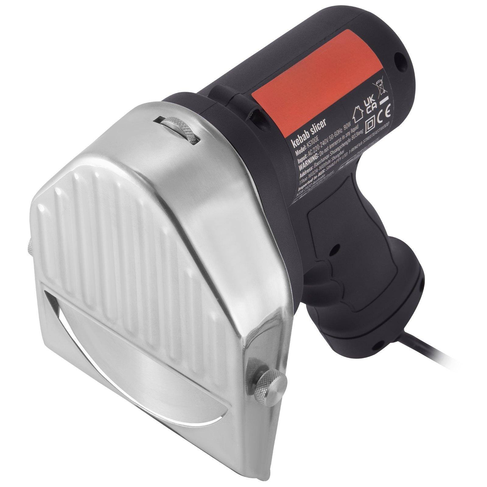 Kebab Slicer  
Model: KST-1500  
Power: 80W  
Voltage: 220-240V  
Input: 220-240V 50/60Hz  
CE  
Warning:  
Address: [Redacted]