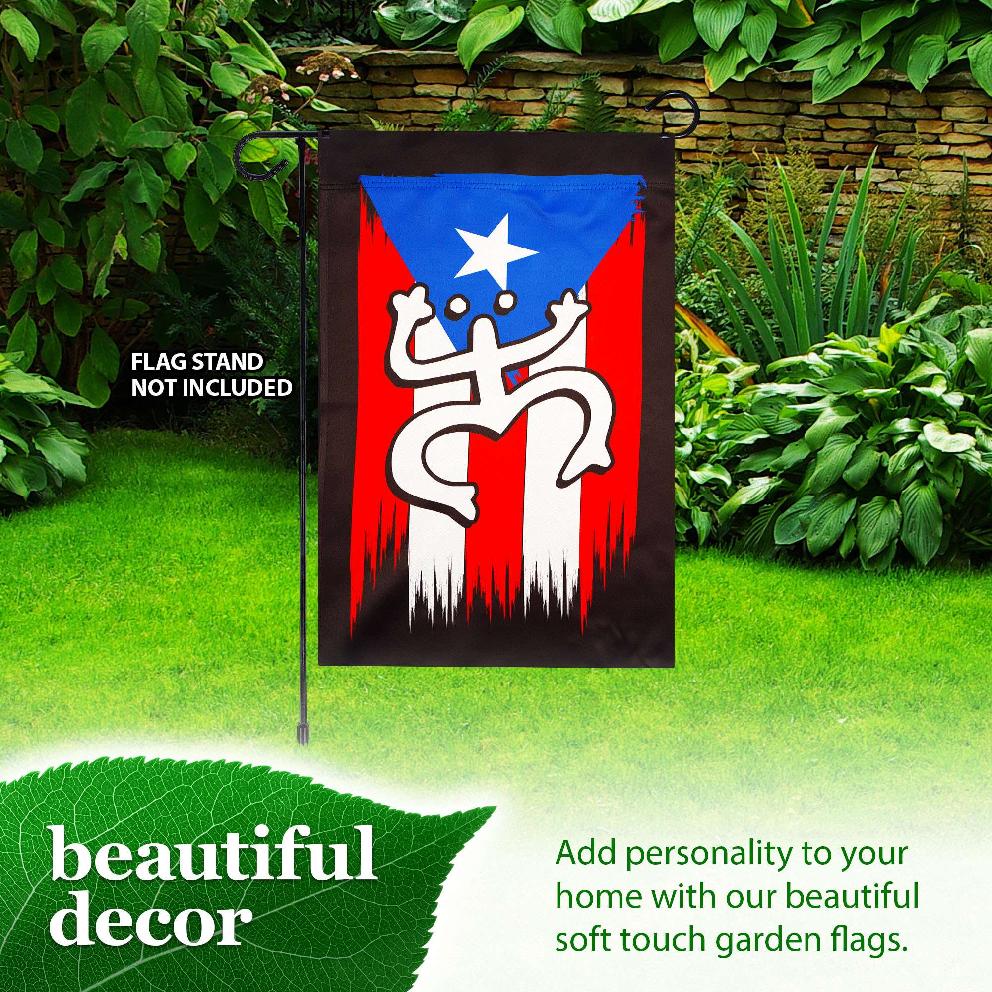 FLAG STAND NOT INCLUDED

beautiful decor

Add personality to your home with our beautiful soft touch garden flags.