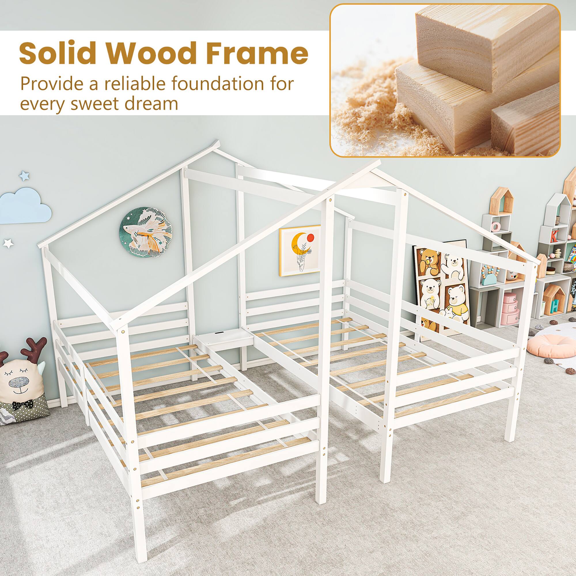 Solid Wood Frame

Provide a reliable foundation for every sweet dream
