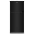 Whirlpool - 30 inch wide 19 cu. ft. Top Freezer Refrigerator with Total Coverage Cooling - Black