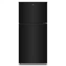 Whirlpool - 30 inch wide 19 cu. ft. Top Freezer Refrigerator with Total Coverage Cooling - Black