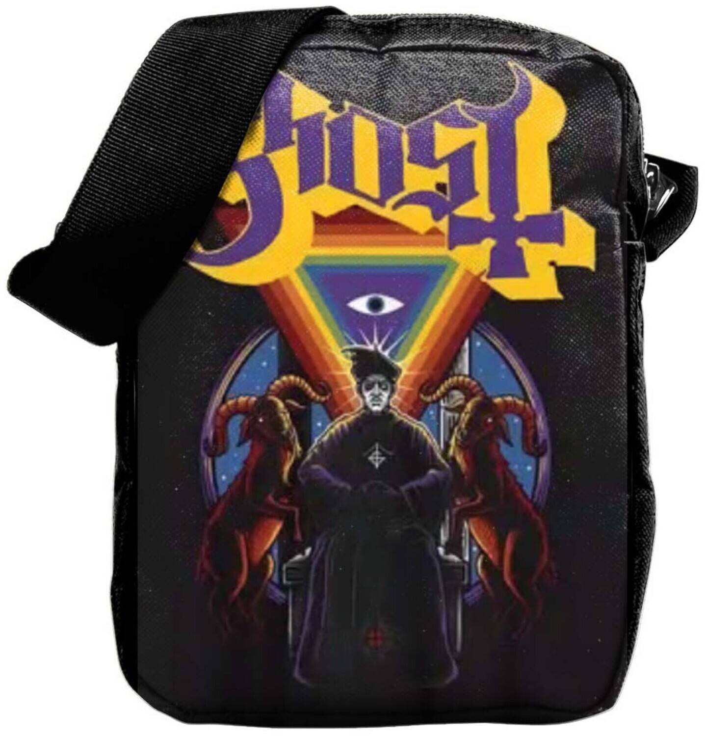 Front. PopMarket - Ghost - Rocksax - Ghost - Alchemist - Crossbody Bag with Stash Pockets (Black) - Multicolor.