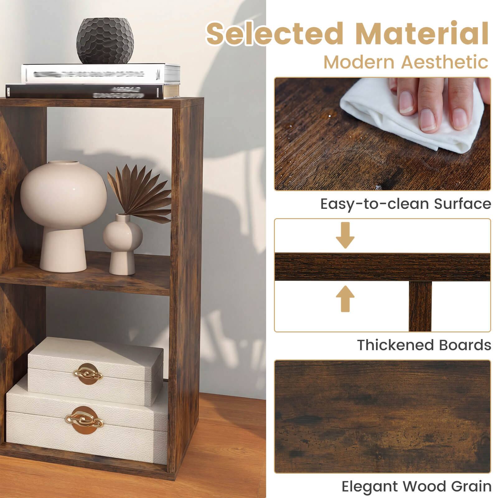 Selected Material  
Modern Aesthetic  
Easy-to-clean Surface  
Thickened Boards  
Elegant Wood Grain