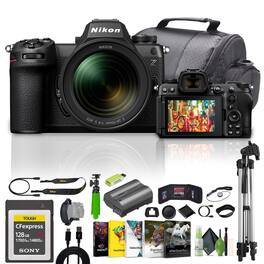 Nikon - Z6III Mirrorless Camera with 24-70mm f/4 S Lens + 128GB Type B Memory Card - Black