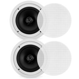 Pyle - 8.0'' Home In-Wall / Ceiling Speakers - Black
