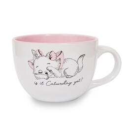 Silver Buffalo - Disney The Aristocats Marie "Is It Caturday?" Ceramic Soup Mug | Holds 24 Ounces - White