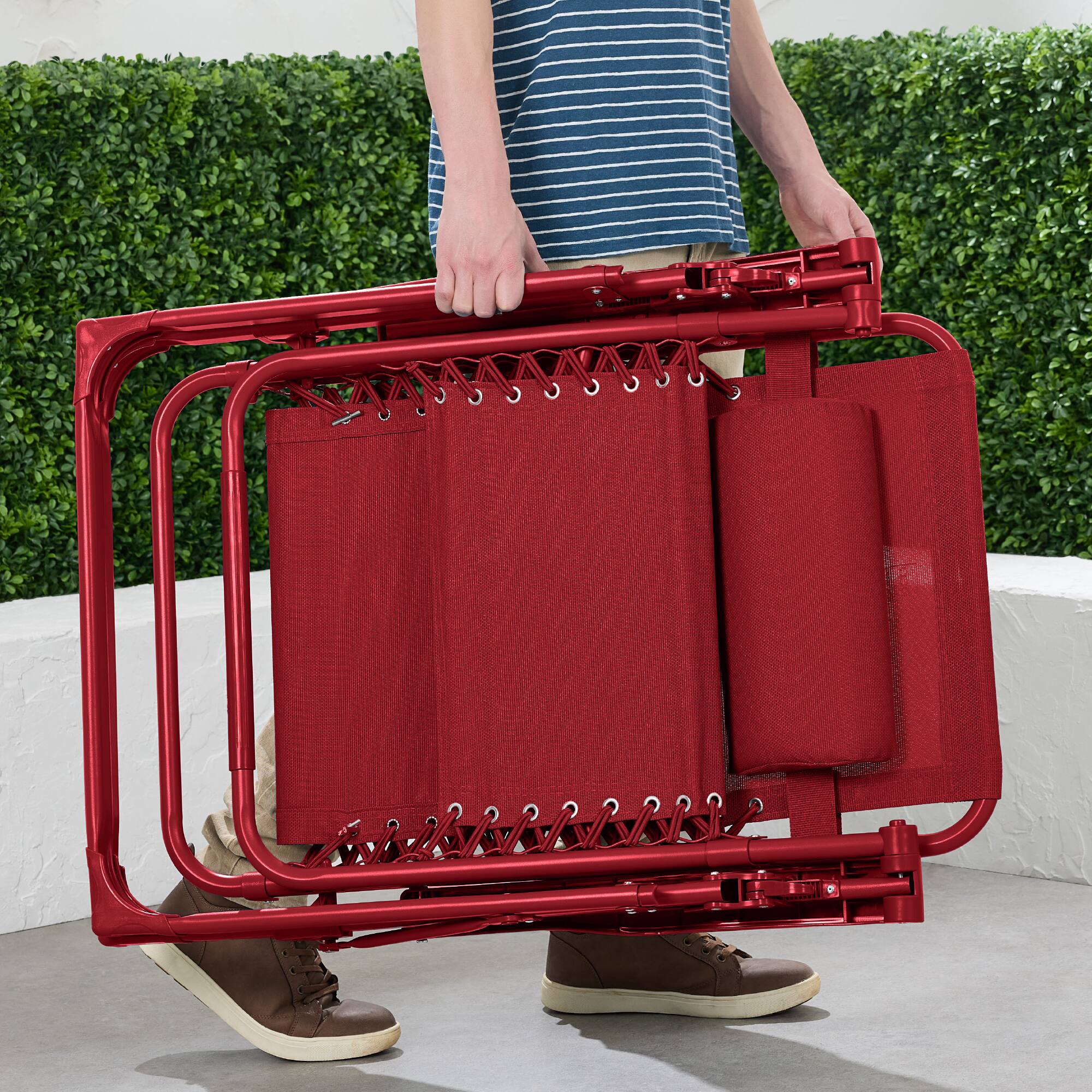 Alt View 2. Best Choice Products - Best Choice Products Monochromatic Zero Gravity Chair, Folding Patio Recliner w/Side Tray, Headrest - Chili - Chili.