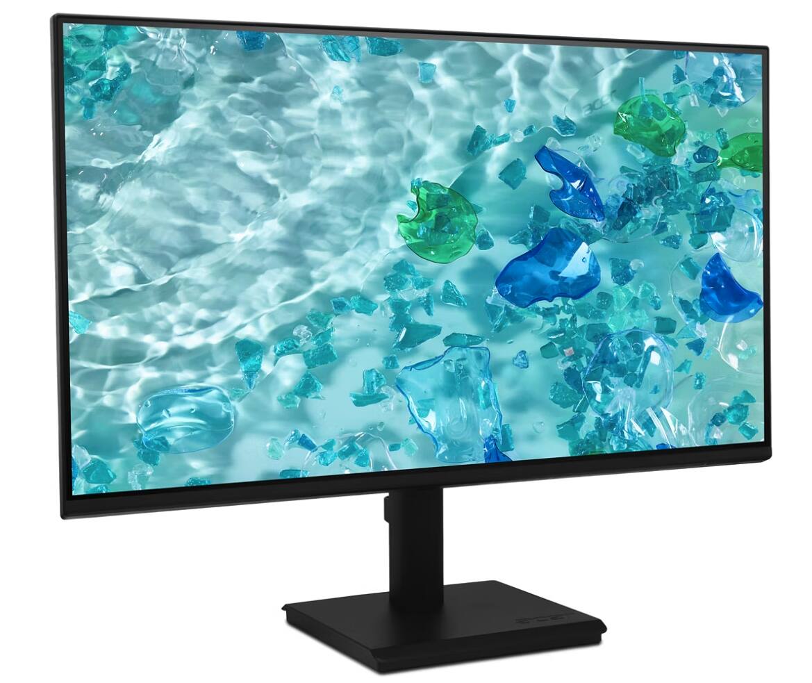 Angle. Acer - Acer Vero V247Y G 24" Class LCD Monitor - 16:9 - Black - 23.8" Viewable - 250 Nit - 4 ms - HDMI - VGA - Black.